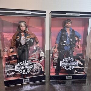 Harley Davidson Barbie & Ken Collector Edition Dolls‎ NRFB Mattel Set